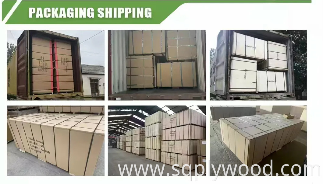 2440X1220X15mm 18mm Scaffolding Board Phenolic MDF Basswood Poplar Eucalyptus Birch Shuttering Scaffold Melamine Marine Plywood